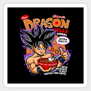 Funny Cute Japanese Dragon Anime Manga Breakfast Cereal Sticker